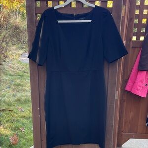 Ann Taylor Classic Black Midi Dress